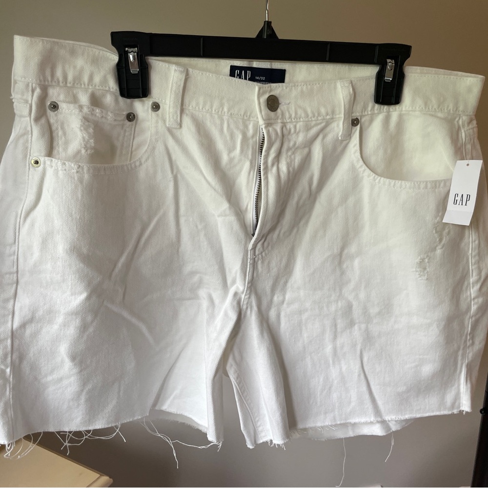 GAP White Denim Shorts